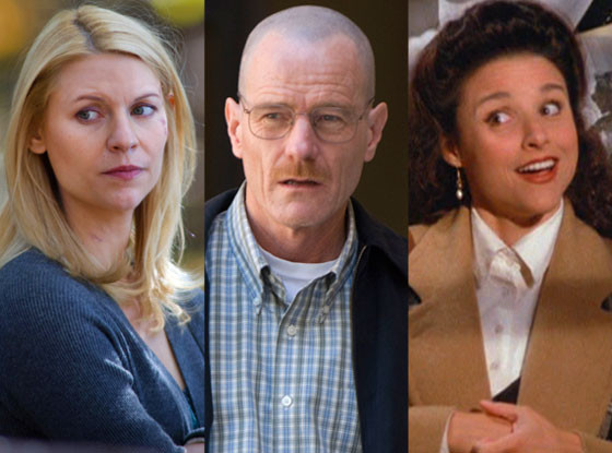 Breaking Bad, Seinfeld, Homeland Breaking Bad, Seinfeld, Homeland